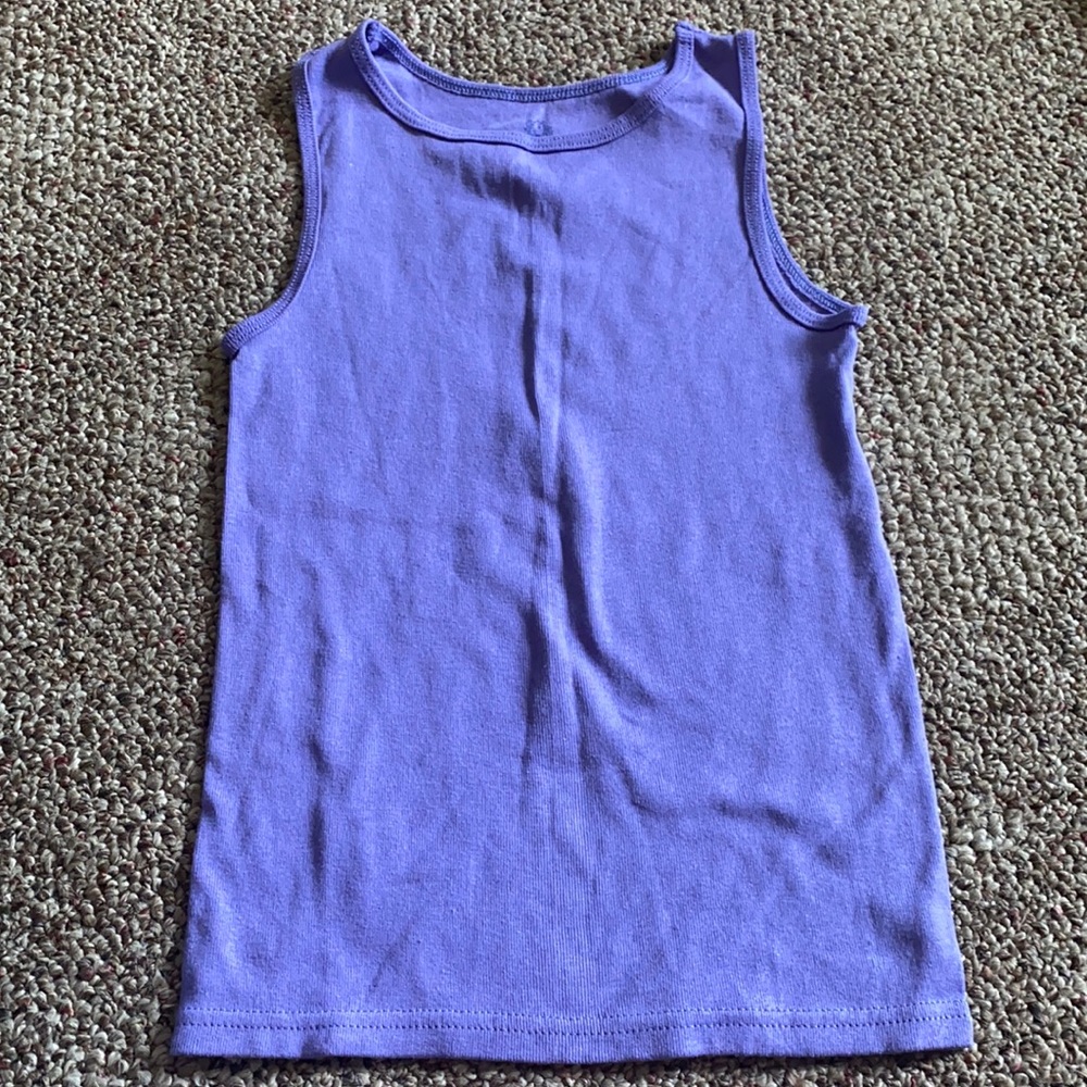 Purple Girls Fruit of the Loom Tank Top Size m